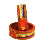Handmade Rajasthani Lac Kangan Set festive wear - Image 3