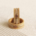 Rajasthani Handmade Lac Chura Set Golden with diamondwork - Image 2