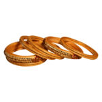 Rajasthani Handmade Lac Chura Set Golden with diamondwork - Image 3