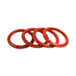Rajasthani Handmade Lac Red Bangles with glass stonework