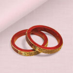 Rajasthani Handmade Lac Kangan with multicolor stonework - Image 2