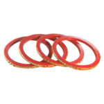 Handmade Lac Rajasthani Red Bangles festive wear - Image 4