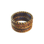 Rajasthani Handmade Lac Chura set festive wear Blue color