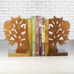 Wooden Handcarved Tree of Life Bookend