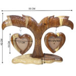 Sheesham Wood Decor Double Photo Frame - Image 6