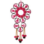 Star Shapped Wool Wall Hanging with Nice Latkans