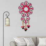 Star Shapped Wool Wall Hanging with Nice Latkans - Image 2