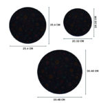 decor plates size chart