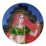 Adornment - Painted Wooden Wall Decor Plate - Image 2