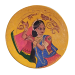 Rhythm - Multicolour Rajasthani Wooden Wall Decor Plate - Image 2