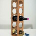 Charlie Wooden Cabinet With Rack 5 Wine Bottles Holder - Image 2