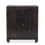 Solid Wooden Bar Cabinet for Home with Storage - Image 5