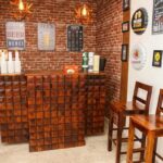 Bowley Wooden Bar Cabinet for Home with Storage - Image 3