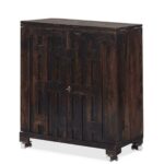 Solid Wooden Bar Cabinet for Home with Storage - Image 4