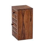 Kingdom Solid Sheesham Wood Bedside Table with Storage - Image 2