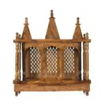 Mega Tripple Dom Sheesham Wooden Pooja Mandir for Home Big Size Modern