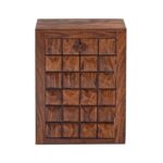 Kingdom Solid Sheesham Wood Bedside Table with Storage - Image 4